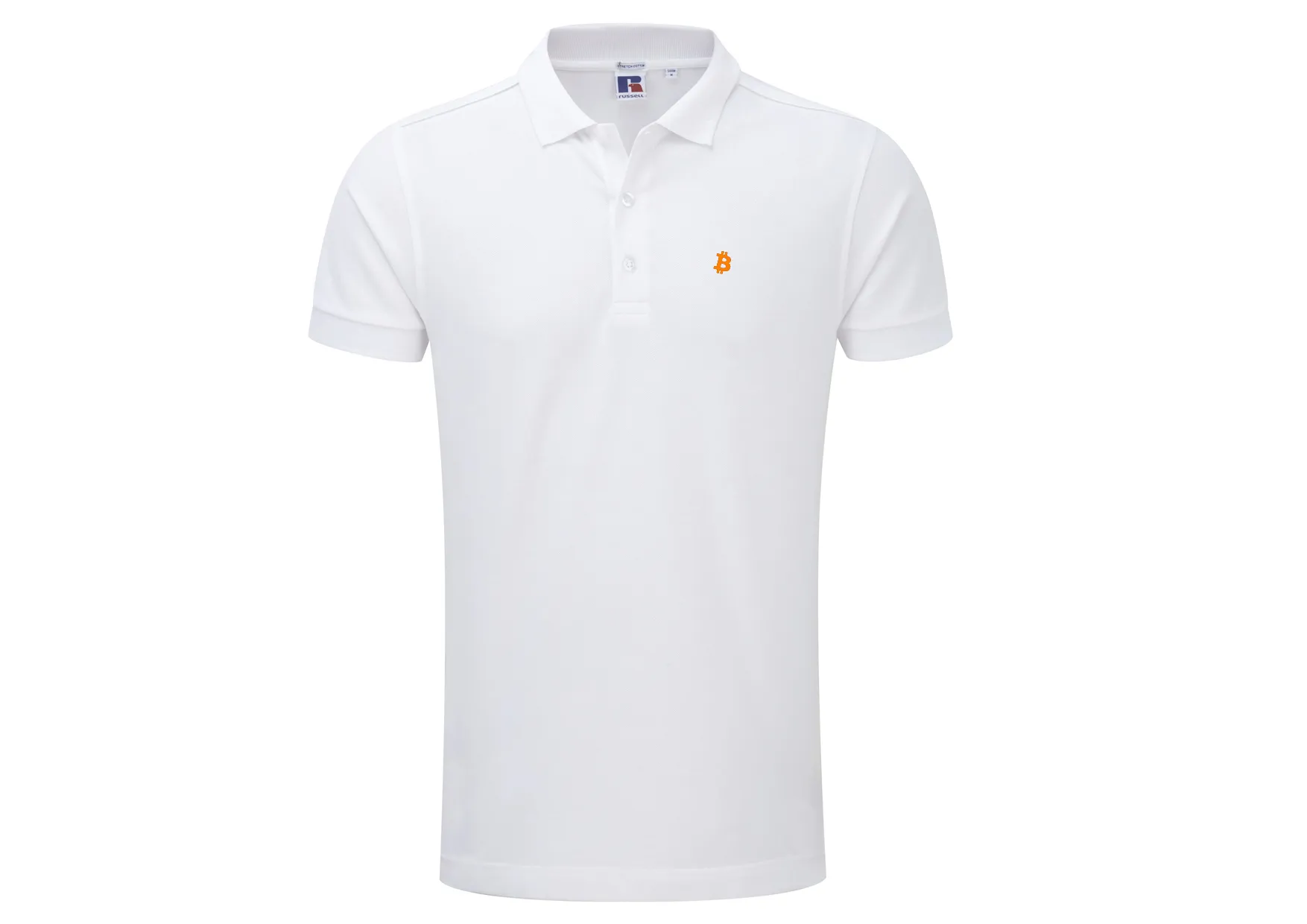 Polo  Homme Brodé Blanc