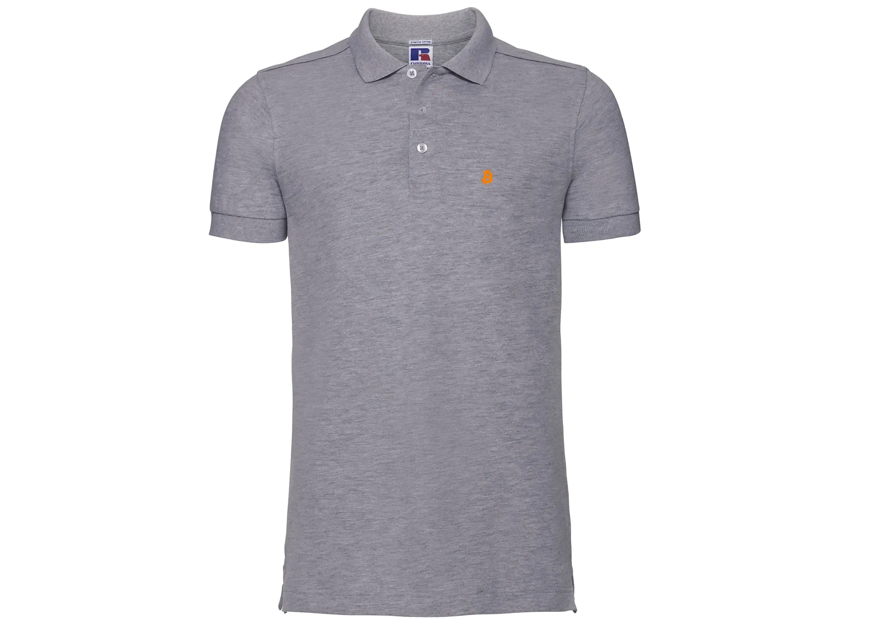 Polo Homme Brodé Gris