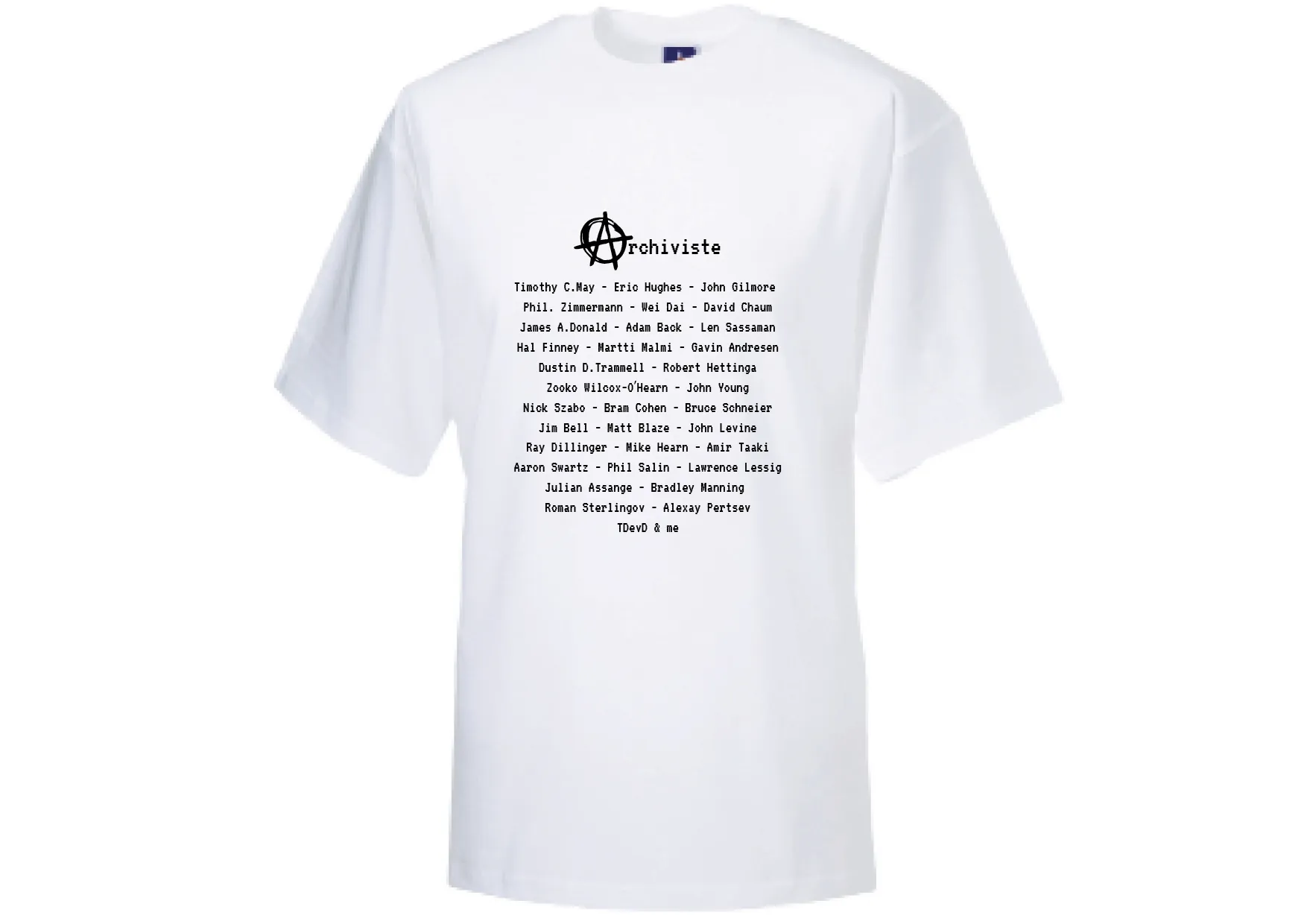 T-shirt Archiviste