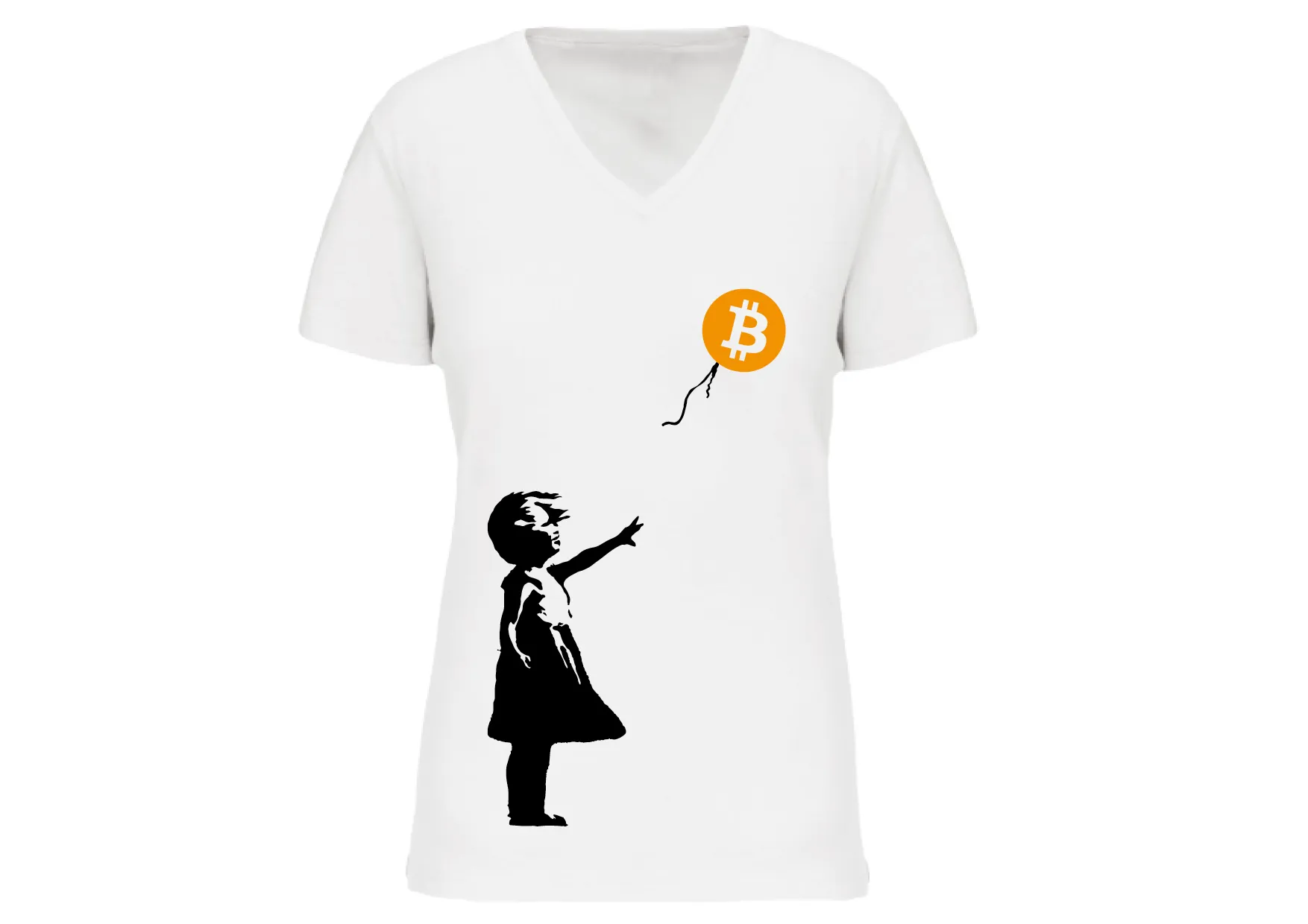 T-shirt Femme Banksy Girl